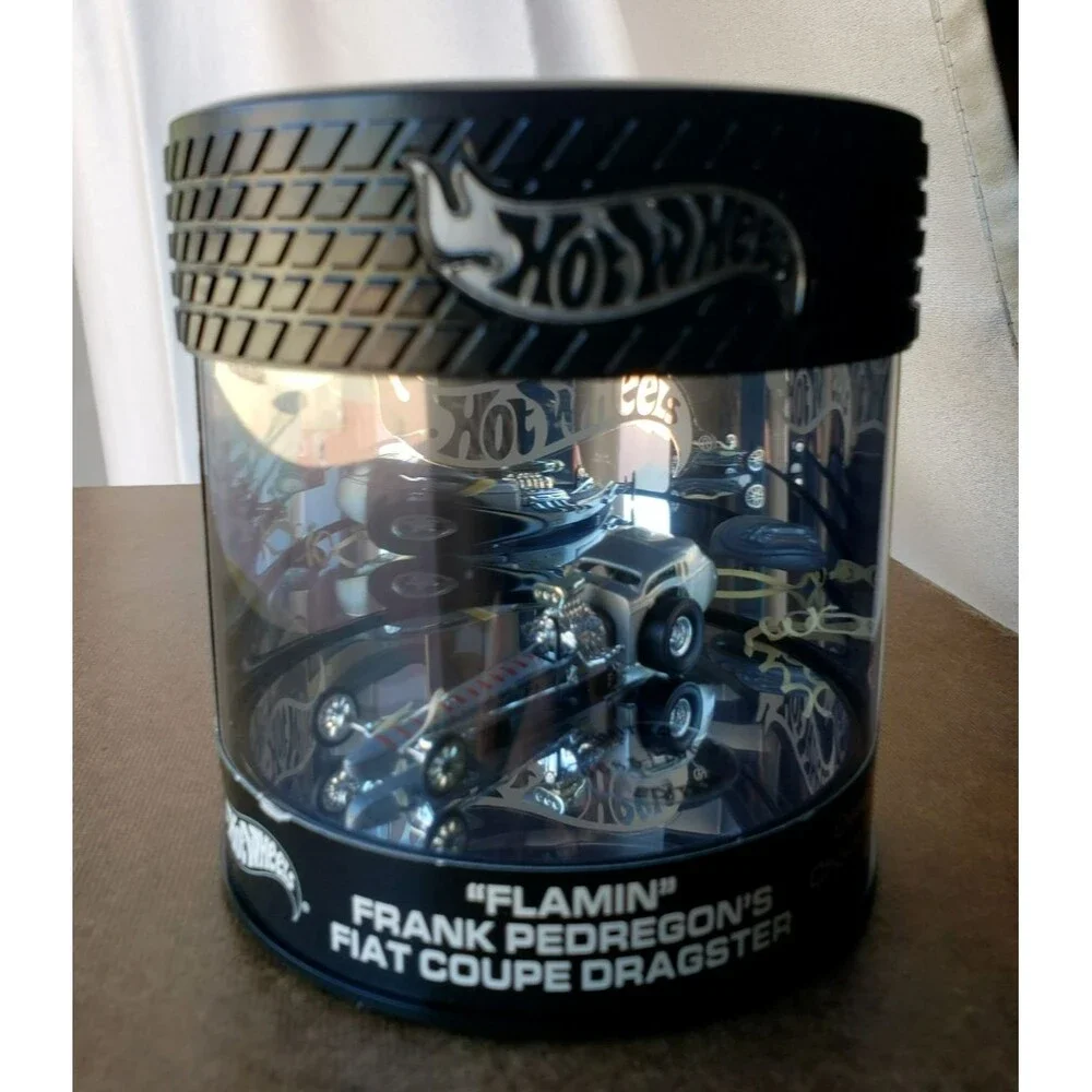 SHOWCASE HOT WHEELS DESIGNER'S FIAT Silver COUPE DRAGSTER FLAMIN FRANK PEDREGON